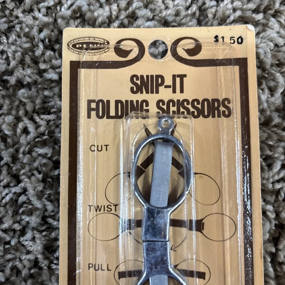 Sealed Vintage Penn‎ Snip-It Folding Scissors Style N0. 574